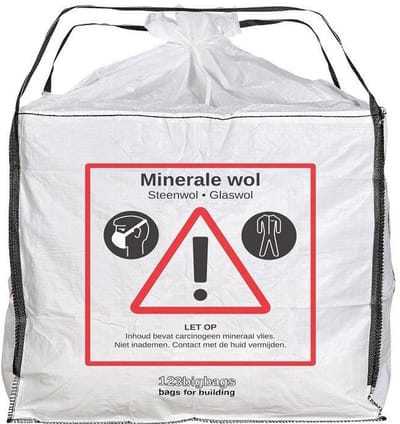 2x | Big Bag Minerale wollen zak 140x140x120 cm | 2,3 m³