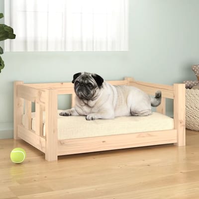 vidaXL - Hondenmand - 65,5x50,5x28 - cm - massief - grenenhout