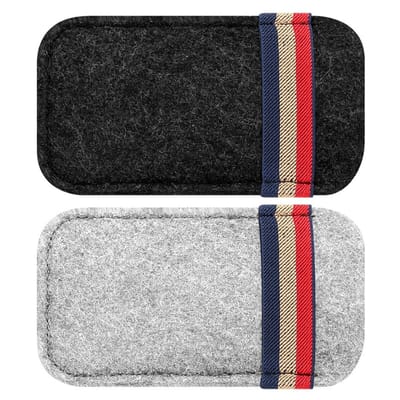 BRENZOOS- Brillenetui 2 Stuks - Zachte/duurzame Brillenhoes - Opbergdoos voor Auto - Creatieve Brillenbag - Bescherming voor Brillen - Afmetingen 15.5 x 9.2 x 3.5 cm - Brillenbox