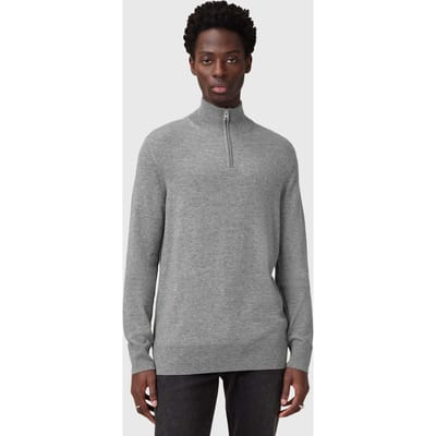 AllSaints Kilburn Zip Funnel Fossil Grey Taglia: XXL | Dolcevita Outlet | Uomo | Grigio