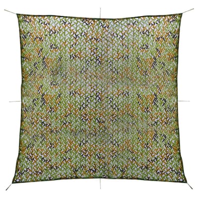 vidaXL - Camouflagenet - met - opbergtas - 5x5 - m - groen