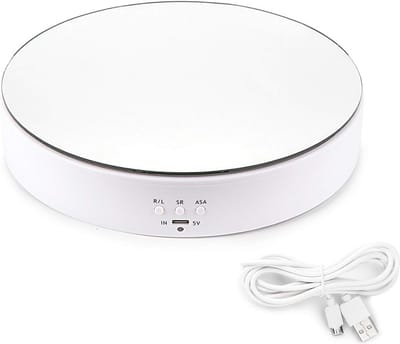 Roterende draaitafel displaystandaard 19,6 cm - 360 graden voor fotografie, sieraden en 3D-modellen