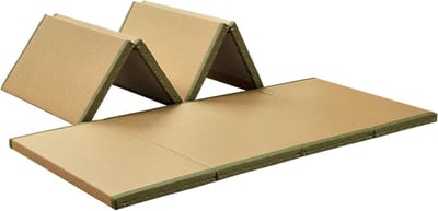 Tatami Matras - Opvouwbare Slaapmat - Meditatie en Yoga - Kokospalm Kern - 80x190cm - Natuurlijk