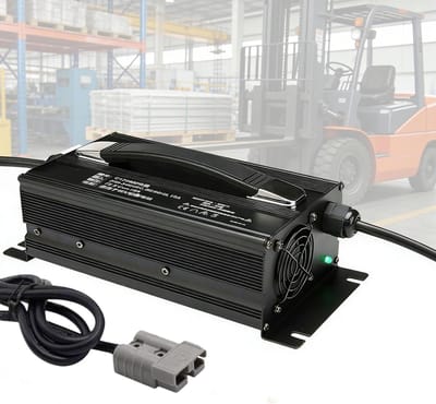 Acculader - Slimme Lader - Heftruck Opladen - Volautomatische 3-Fasen - 36V 25A - Zwart