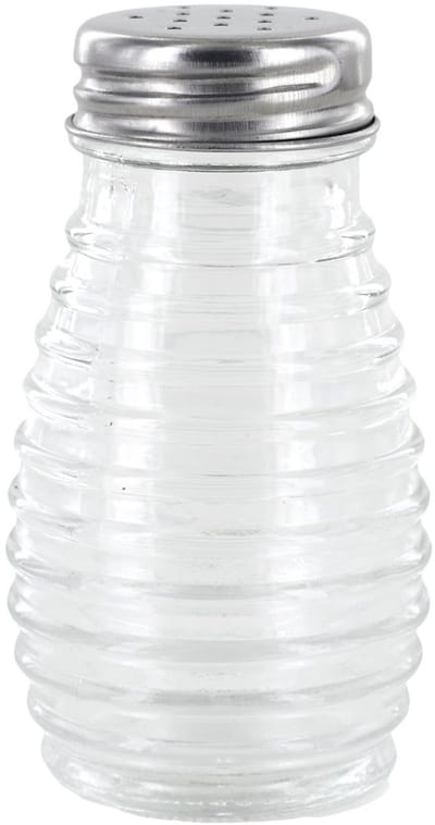 Home Deco Factory Peper en Zoutstrooier - glas - 80 ml - 5 x 9 x 5 cm - transparant - kruidenpotje