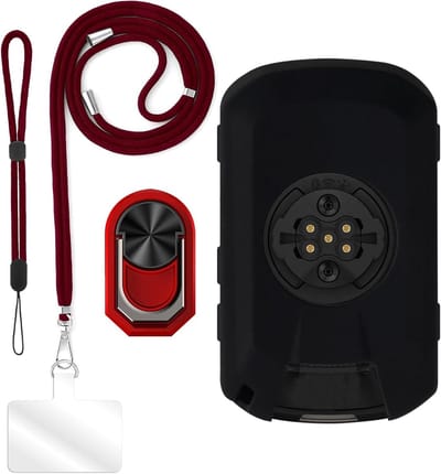 Beschermhoes Set - Accessoires Pack - Veilig Onderweg - 4-in-1 Functionaliteit - 17 x 12 x 1 cm - Zwart Rood