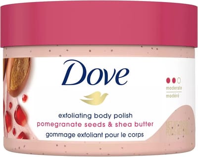 Dove Pomegranate Seeds & Shea Butter Exfoliating Body Scrub - Lichaamsscrub - Bad & Douche - 298g