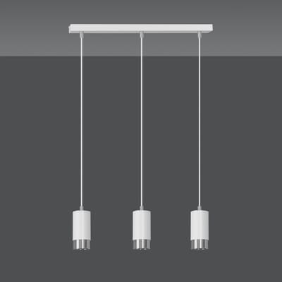 Emibig FUMIKO 3 Hanglamp Wit/Chroom GU10 - Stijlvolle Verlichting