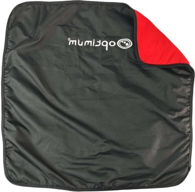 Zwem aankleedmat - Verschoonmat - Wetsuit wisselen - Draagbaar en waterdicht - 60x60cm - Zwart/rood