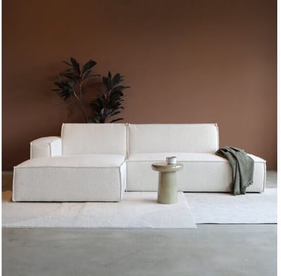 PEPP interiors Hoekbank ENZO met chaise longue links - Legend 2 Natural