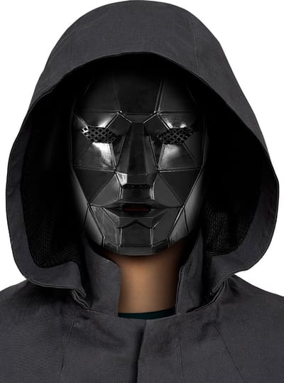 Funidelia | Squid Game Masker Voor Man Officieel Netflix voor vrouwen en mannen - Films & Series, Netflix, Il gioco del calamaro - Accessoires voor Volwassenen, kostuum accesoires - Zwart