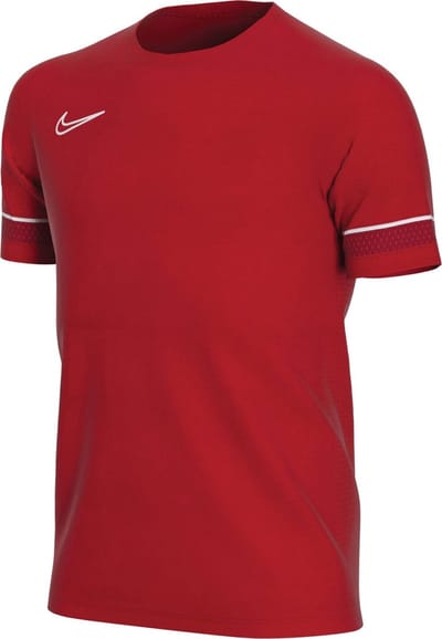 Nike Academy 21 Junior  Sportshirt - Maat 122  - Jongens - Rood/Donker rood/Wit