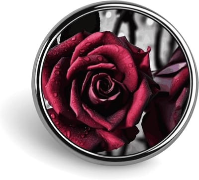 Gothic Roses Badge - Gepersonaliseerde Pin - Stijl Uiten - Ronde Knop Ontwerp - 17 x 10 x 1 cm