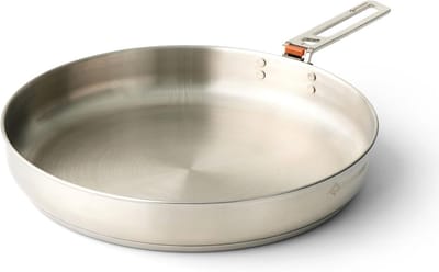 Camping Koekenpan 25cm voor 1-2 Personen - Inductie Compatibel met Verwijderbare Handvat