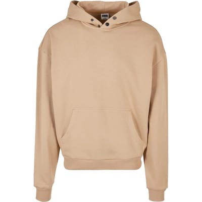Urban Classics - Snap Hoodie/trui - S - Beige