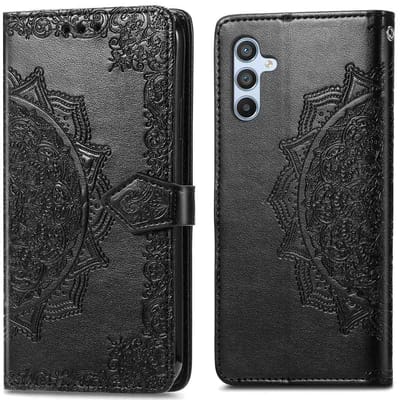 imoshion Hoesje - Geschikt voor Samsung Galaxy A26 - Mandala Bookcase - Zwart