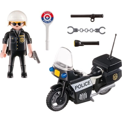 Actiefiguur City Action Police Playmobil 5648 Zwart (13 Pcs)