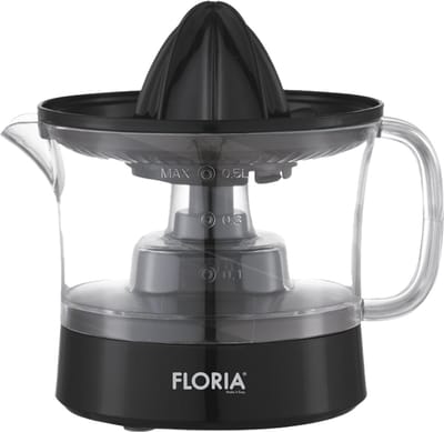 Floria Elektrische Citruspers – 0,5 L Sapcentrifuge & Sinaasappelpers – Anti-Drup Kan & Omkeerbare Perskegel – Snel & Eenvoudig Vers Sap Thuis