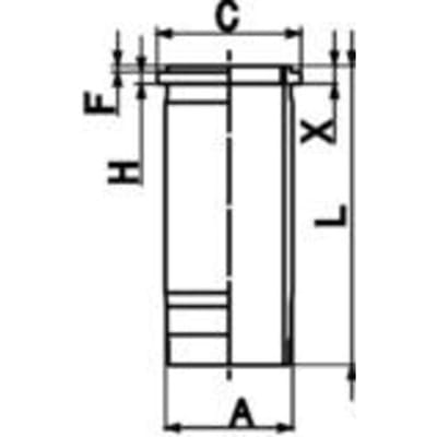 Voering, cilinderkop KOLBENSCHMIDT 89943110