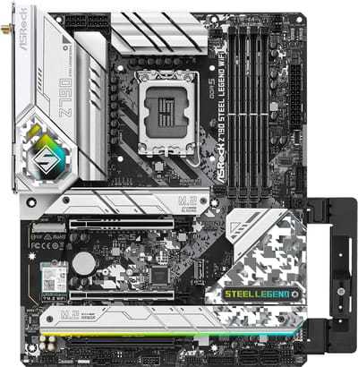 ASRock Z790 Staal Legend WiFi - Moederbord - ATX - LGA1700 Socket - Z790 Moederbord - Intel Z790 - Intel LGA1700 - DDR5 RAM - ATX