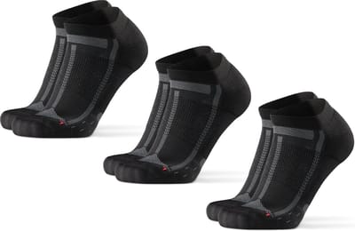 DANISH ENDURANCE Gevoerde Enkelhardloopsokken voor Lange Afstanden - Unisex - 3 Paar - 35-38