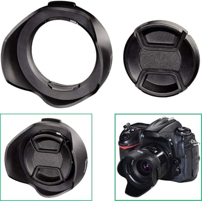 Hama Lens Hood with Lens Cap universal 52 mm