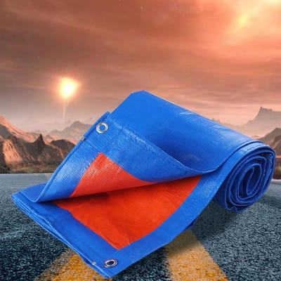 Waterdicht Zeil - Afdekzeil Grondzeil - Buiten Beschermen - Versterkte Randen - 120x170 cm - Blauw