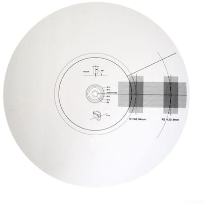 Dailygoods- Cartridge Uitlijning - Draaitafel Mat - Acryl Materiaal - Antislip - Gebruiksvriendelijk - Professionele Resultaten - Draaitafelmat