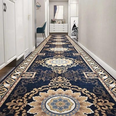Op maat gemaakte lange gangtapijten Europese trappen Gangtapijt Bruiloftshoteltapijt Gebiedstapijten Lopers Bloemen Antislipvloer 50x200cm