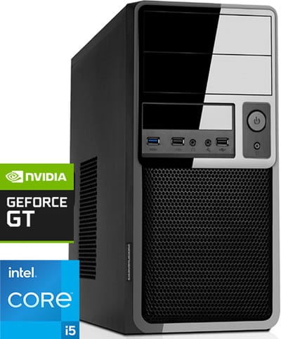 Intel Desktop PC met Core i5F - 4x HDMI - 32GB RAM - 1000GB NVMe M.2 SSD - WiFi - Bluetooth - Windows 11 Pro (DT-373435)