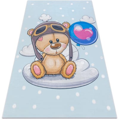 Kleden Rugsx BAMBINO 43030 tapijt wasbaar Teddybeer, de piloot 120x170 cm