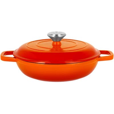 SILVERCREST Gietijzeren hapjespan, Ø25 cm (Oranje)