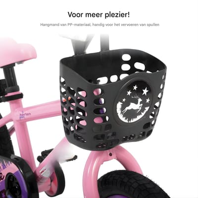 Kinderfiets – Voor meisjes van 3–10 jaar – Met zijwieltjes, kettingbeschermer en mandje – 36 cm / 41 cm / 51 cm wielen, blauw
