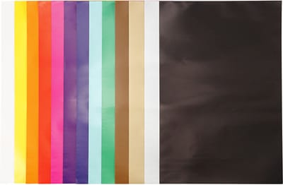 Glanspapier, vel 32x48 cm, 80 gr, diverse kleuren, 100 vel/ 1 doos