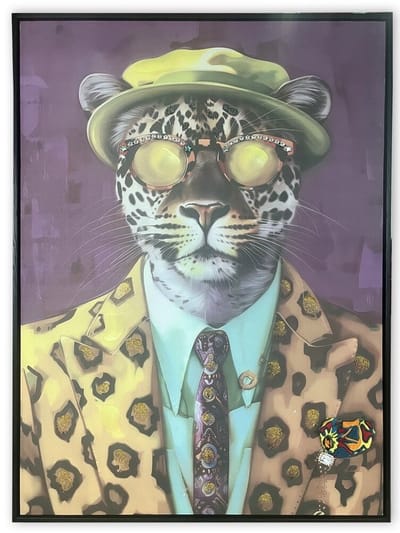 Schilderij cool cheetah 60x80cm