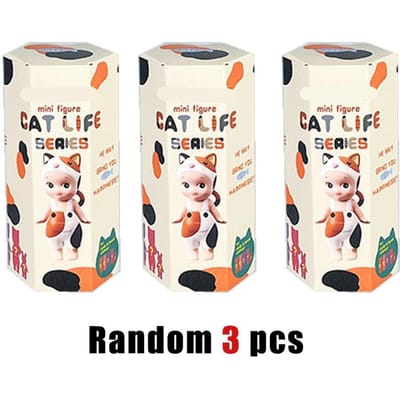 Engel Miniatuur Figuur Kat Leven Serie Blind Box Actiefiguren Speelgoed Sieraden Poppenmodel voor Fans Kinderen Kerstcadeaus