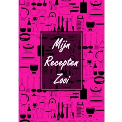 Boekcadeau Vrouw / Boek Cadeau Collega - Blanco Recepten Invulboek - "mijn Recepten Zooi" - Boek Cadeau