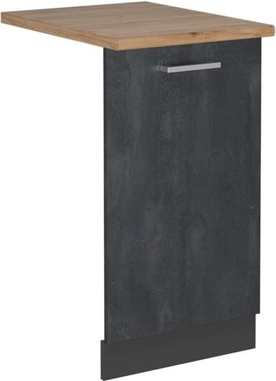 Vicco R-Line Vaatwasserfrontpaneel – 45 cm, WB Eik Zwart beton