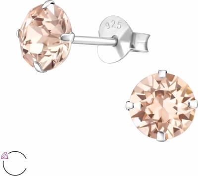 Montebello Oorbellen Edona Silk - 925 Zilver E-Coating - Ø6mm