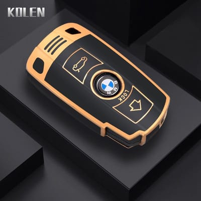 TPU Auto Slimme Sleutelhoes Cover Fob Voor Bmw E60 E61 E70 E81 E87 E90 E91 E92 X1 X5 X3 1 3 5 6 Serie Z4 Beschermhoes Accessoires beige