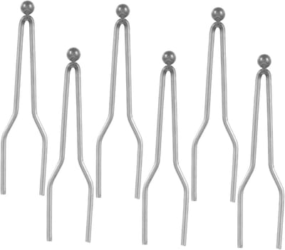 Houtbrand Penpunten - Vervangende Tips - Gedetailleerd Branden - Hittebestendig Nikkelchroom - 3.5x1x0.2CM - Donkergrijs