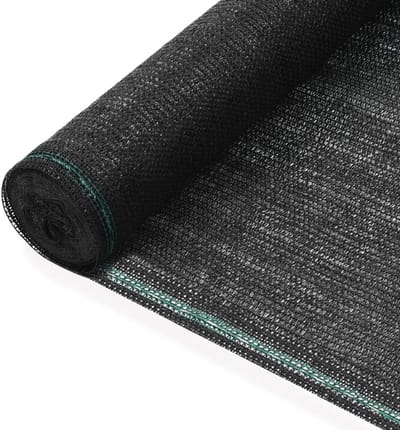 Tennisscherm - Tennisnet Privacyscherm - Tennisbaan Bescherming - Schimmel UV-bestendig - 1 x 25 m - Zwart