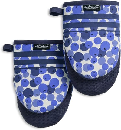 Keuken Mittens Set - Ovenwanten Mini - Bescherming bij Koken - Flexibele Siliconen Grip - 14 x 20 cm