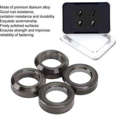 Dailygoods- Remklauw Spacer 4 Stuks - Titanium Legering - Verbeterde Rijervaring - Antislip Spijkers - Eenvoudige Installatie - Lichtgewicht en Compact - Remspacer
