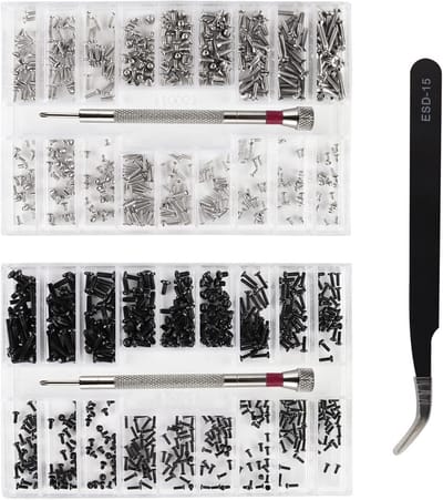 1000-delige micro schroef reparatieset voor bril, horloge en laptop