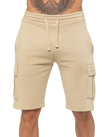 Enzo | Heren Cargo Korte Broek - Steen