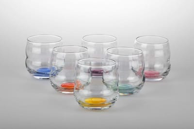 Vitaalwater drinkglazen 'Mythos' met affirmaties, startset, Nature's Design, 6 stuks