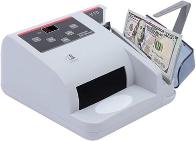 Geld Telmachine - Bankbiljet Tellen - Snel Geld Verwerken - UV MG WM Detectie - 600 Biljetten Minuut - Wit
