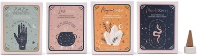 Song of India - wierookkegels - Celestial Magic - Set van 4 - Evil Eye Protection - Love Potion - Magical Vibes - Moondust Spell