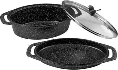 merkloos Slowcooker Pan 24 cm - Gietaluminium, Inductie Geschikt, Vaatwasserbestendig
